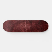 Velvety Henna Damask | Crimson Red Grunge Baroque Skateboard (Horizontaal)