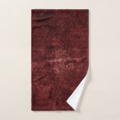 Velvety Henna Damask | Grunge rouge (Serviette à main)