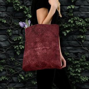 Velvety Henna Damask Rode noodlijdende grunge Draagtas