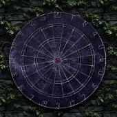 Velvety Midnight Damask | Indigo Paarse Grunge Dartbord