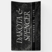 Velvety Onyx Damask | Black Vampy Grunge Aangepast Spandoek (Verticaal)