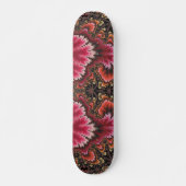 Velvety Soft roze Floral Kijk Fractal Abstract Skateboard (Voorkant)