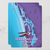 Vembanad Lake,India reisposter (Voorkant / Achterkant)