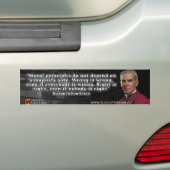 Ven Fulton Sheen "Moralité" Bumper Sticker (En voiture)