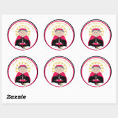 Ven. Fulton Sheen Ronde Sticker (Vel)