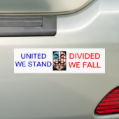vendetta america masker, VERENIGD WE STAND, VERDEE Bumpersticker (Op auto)