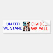 vendetta america masker, VERENIGD WE STAND, VERDEE Bumpersticker (Voorkant)