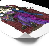 Vendeur de Fortune tzigane et affiche du Corbeau (Coin)