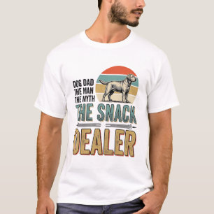 Vendeur de friandises papa de chien T-shirt vintag