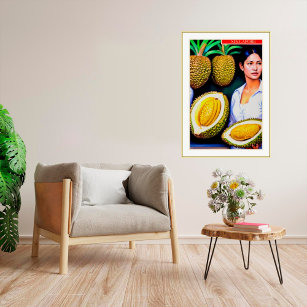 Vendeur Durian - Impression d'art en toile