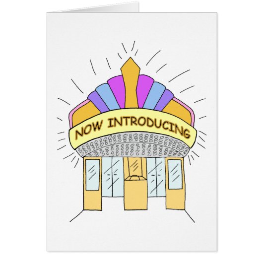 Vendeur Introduction Carte de voeux (Devant)