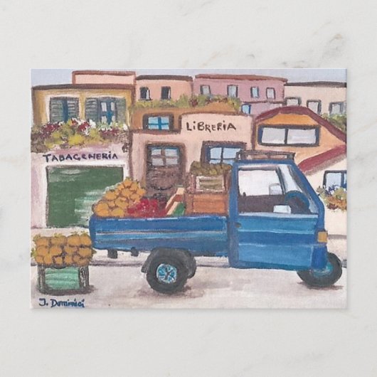 Vendeur itinérant sicilien - Carte postale (Devant)