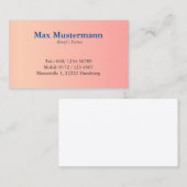 Vendeur professionnel Vendeur professionnel Carte (Devant / Derrière)