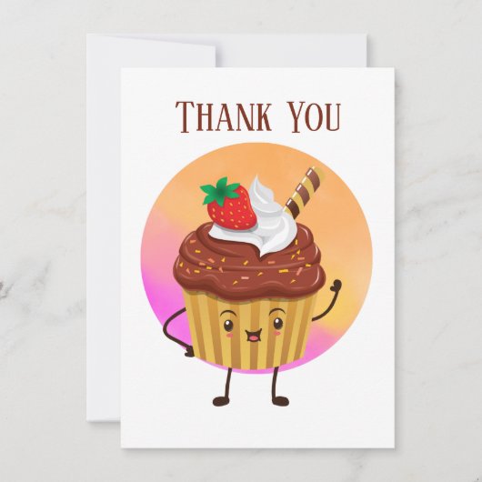 Vendeurs de cupcake mignons ou Merci boulanger (Devant)