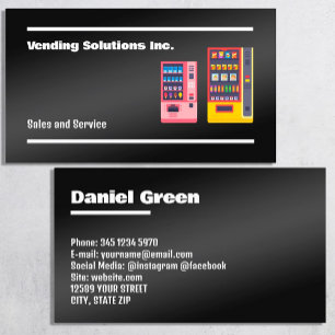 Vending Black Visitekaartje