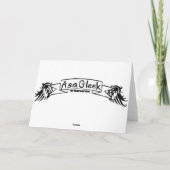 VENDRE ET SAM SKULL CARD NOTE INVITATION (Dos)