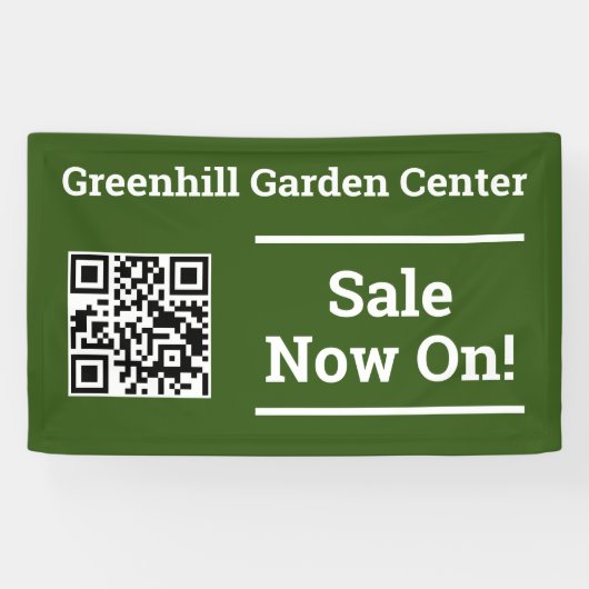 Vendre maintenant avec bannière de code QR (Horizontal)