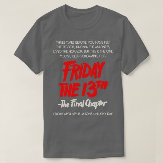 Vendredi 13ème TShirt 1 (Design devant)