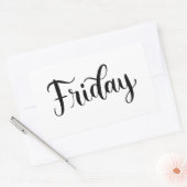 Vendredi - Calligraphie / Sticker à lettres (Enveloppe)