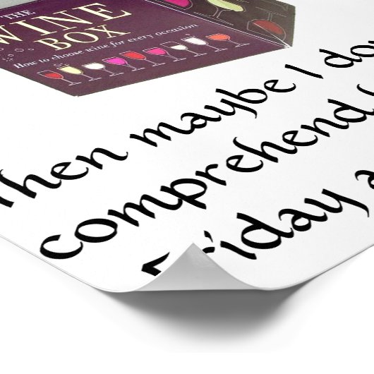 Vendredi décontracté - Poster drôle (Coin)