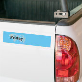 VENDREDI -petit - Sticker (Sur camion)