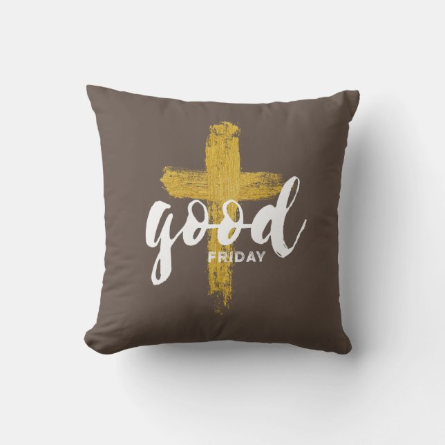 Vendredi saint | Coussin décoratif 16" (Recto)