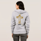 Vendredi saint | Sweat à capuche zippé pour femmes (Dos entier)