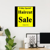 Vendredi spécial Haircut Vente Poster Matte (Bureau à domicile)