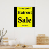 Vendredi spécial Haircut Vente Poster Matte (Cuisine)