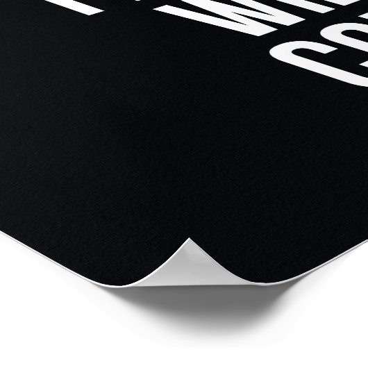 Vendredi Viendra Inspiration Poster Noir Blanc (Coin)