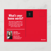 Vendu - Carte postale amusante - Rouge (Dos)