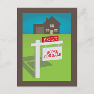Vendu ! Nous avons acheté une maison ! Carte posta