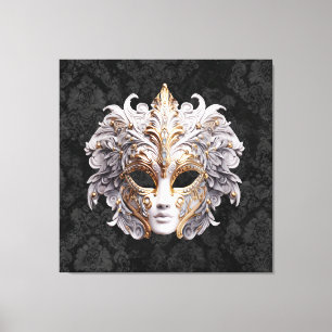 Venetiaans Carnavalsmasker Canvas Afdruk