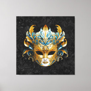 Venetiaans Carnavalsmasker Canvas Afdruk