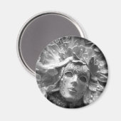 Venetiaans Carnavalsmasker Rond Magneet (Voorkant / Achterkant)