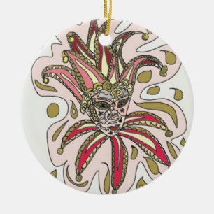 Venetiaans festival Mask Design Keramisch Ornament