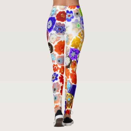 VENETIAANS FLORAGLAS LEGGINGS (Achterkant)