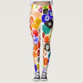 VENETIAANS FLORAGLAS LEGGINGS (Voorkant)