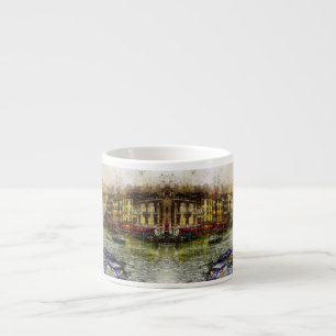 Venetiaans kanaal scène espresso kop