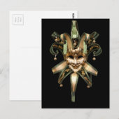 Venetiaans masker briefkaart (Voorkant / Achterkant)