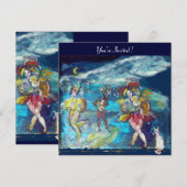 VENETIAANS MASKERBAL / MUZIEK IN DE NACHT KAART (Voorkant / Achterkant)