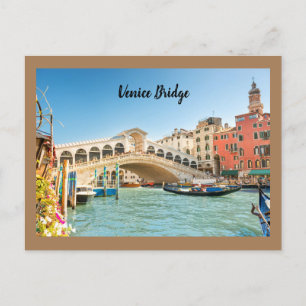 Venetiaanse Brug Van Rome Briefkaart