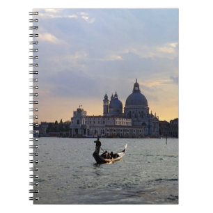 Venetiaanse gondel bij zonsondergang - Italië Notitieboek