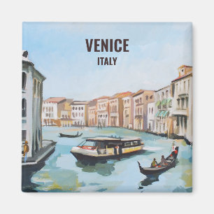 Venetiaanse gondels en vaporetto magneet