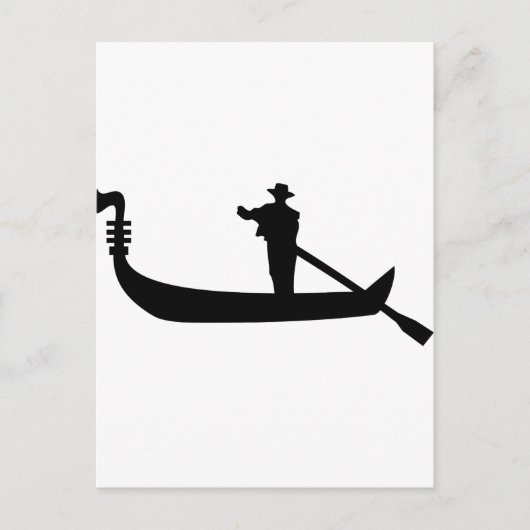 venetiaanse gondola briefkaart (Voorkant)