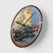 Venetiaanse gondoliers ronde klok (Hoek)