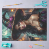 Venetiaanse maanverlichte heks - betoverende gotis tissuepapier (Craft)