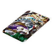Venetiaanse maskers 1 magneet (Linkerzijde)