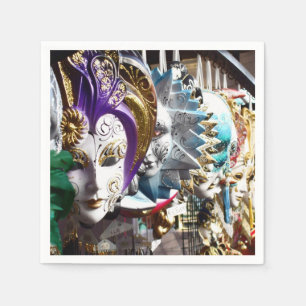 Venetiaanse maskers 1 servet