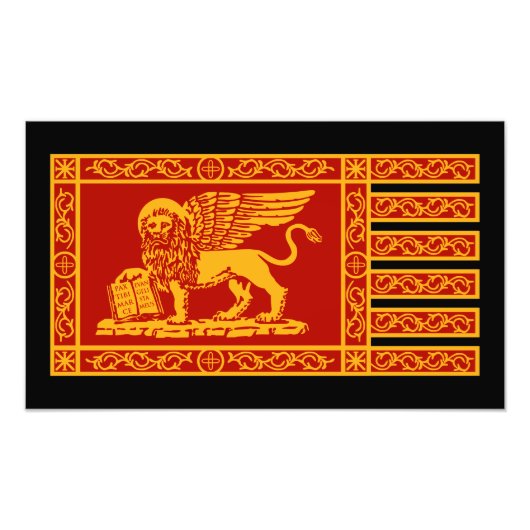 Venetiaanse vlag foto afdruk (Voorkant)